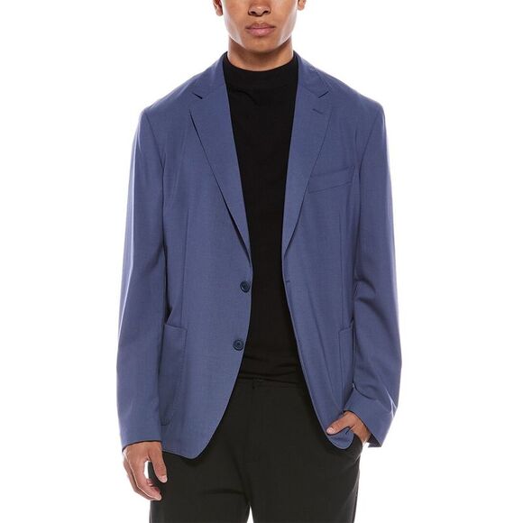 Boss Hugo Boss MensHanry Wool-Blend Jacket Blue